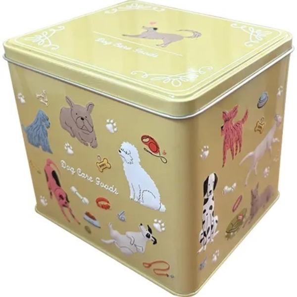 税込価格　８６４円ケース入数　１２内容量　８０ｇＪＡＮ　4573279474651賞味期限　１２ヶ月（製造日起算）商品サイズ　W135×H120×D115ケースサイズ　W475×H135×D420エンボス加工を施した犬のスクエア缶です。ワン...