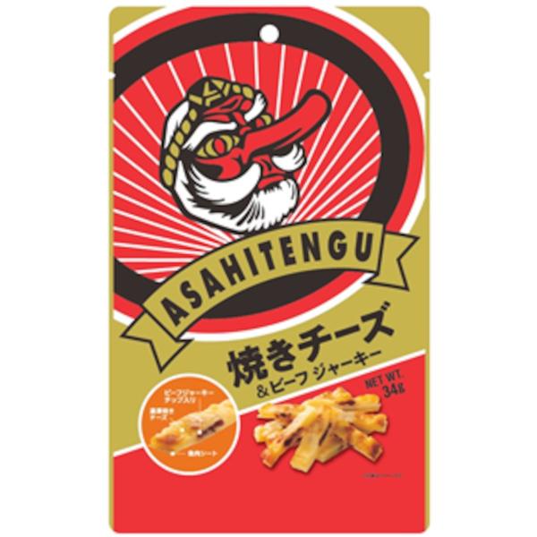 アサヒテング　焼きチーズ＆ビーフジャーキー34g