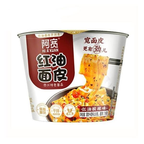 阿寛　紅油面皮　酸辣味カップ　115g