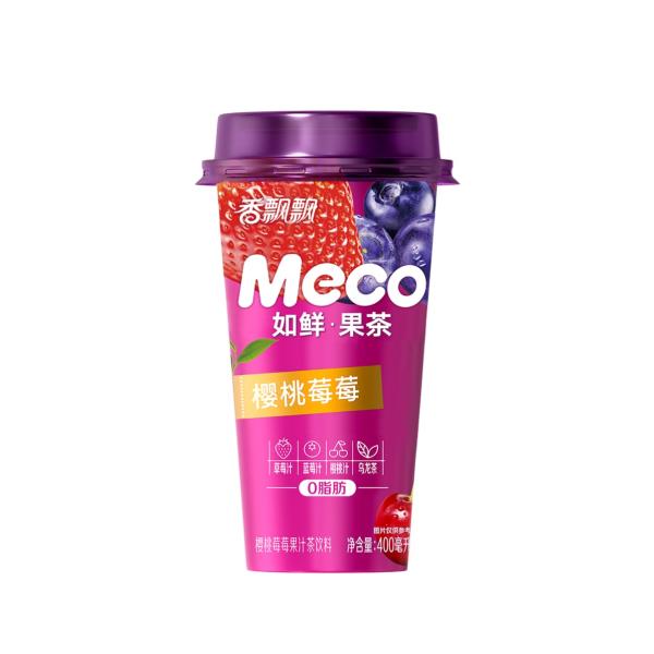 香飄飄（シャンピャオピャオ）　フルーツティーシリーズ　Meco　チェリーベリー味400ml