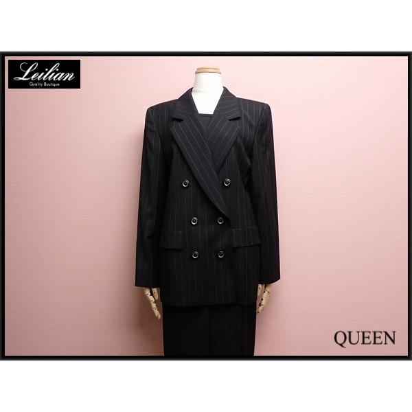 レリアン 9号スカートスーツ Leilian スカートスーツ・9△レリアン/伊製生地/TESSUTI