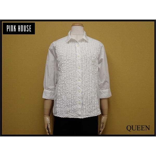 PINK HOUSE ピコフリルブラウス