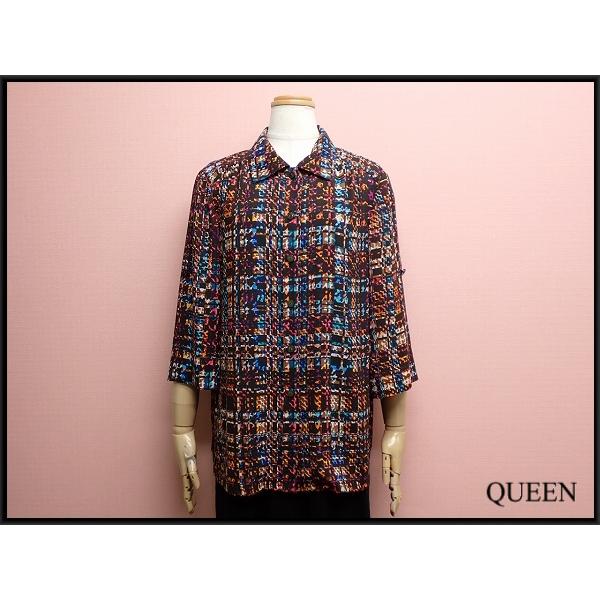 Leilian（レリアン） 送料無料 Leilian 7分袖 ブラウス・11▽レリアン