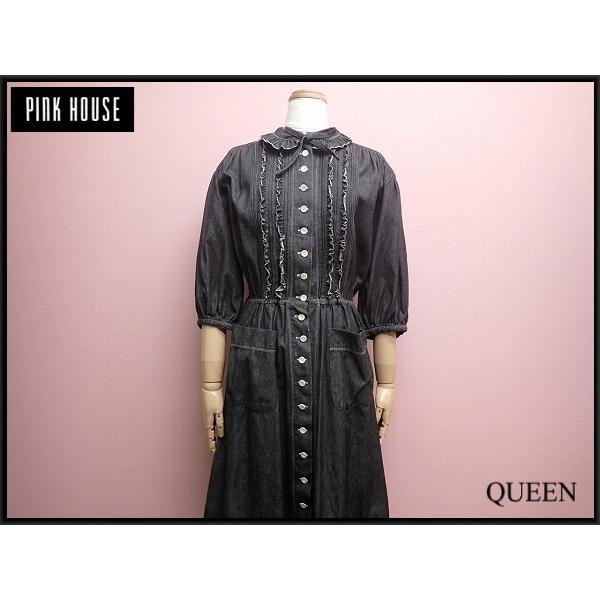 Pink House フリルワンピース ピンクハウス デニムワンピース 5分袖 ロングスカート 21 4 3 Tc 21 4 2 Queen ヤフーショッピング店 通販 Yahoo ショッピング