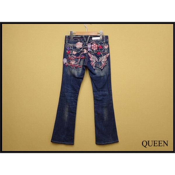 Grasshopper 刺繍デニムフレアパンツ 28 Y2K Grasshopper 刺繍デニムフレアパンツ 28 Y2K - メルカリ