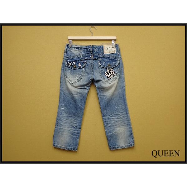 LOLITA JEANS（ロリータジーンズ） スカル刺繍入り クロップドジーンズ