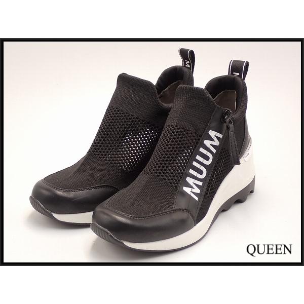 muum出品 MUUM スニーカー 「MUUM」 センターファスナースニーカー