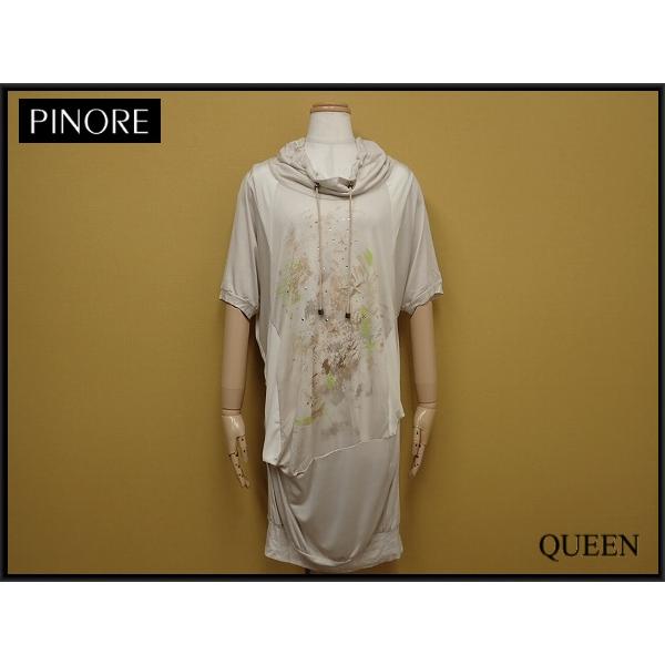 送料無料 PINORE ワンピース・38◇ピノーレ/アシンメトリー/チュニック 