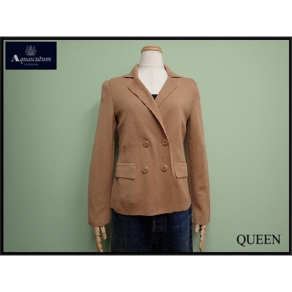 Aquascutum（アクアスキュータム） ニットジャケット・8□アクア 