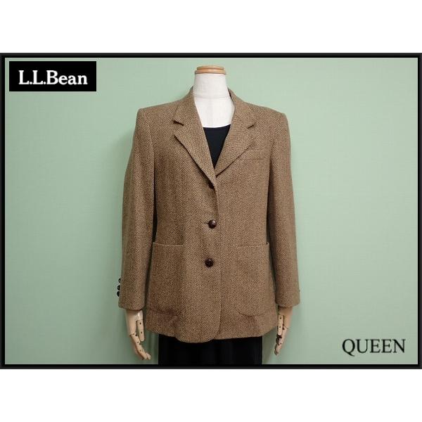 L.L.Bean（エルエルビーン） L.L.Bean USA製 ツイードジャケット□LL 