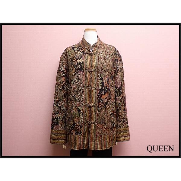 WHITE STAG ジャガード織りチャイナジャケット□ホワイトスタッグ/USA