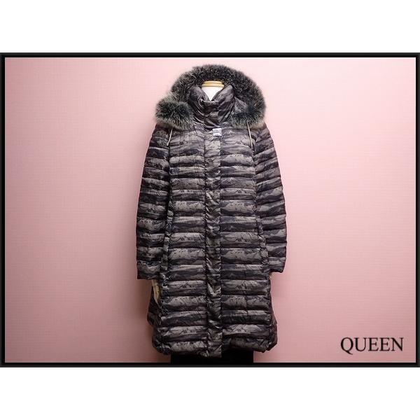 美品✨バルマン 3way ロングダウンコート 【L】ブルーフォックスファー　黒 美品 ブルーフォックスファー】BALMAN ロングダウンコート 3WAY