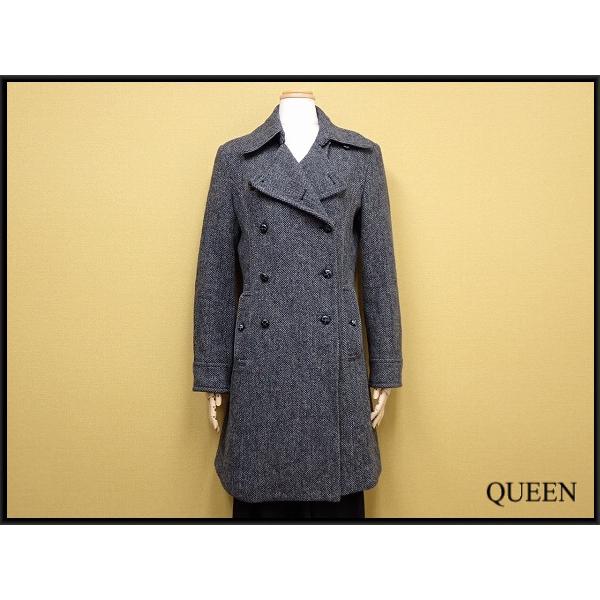 美品　Harris Tweed ハリスツイード　チェスターコート　グレー　M HARRIS TWEED（ハリスツイード） UNIQLO×ハリスツイード チェスター