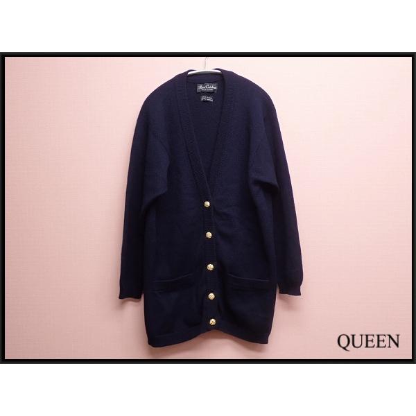 Royal Caledonia カシミヤカーディガン□ロイヤルカレドニア/英国製/金
