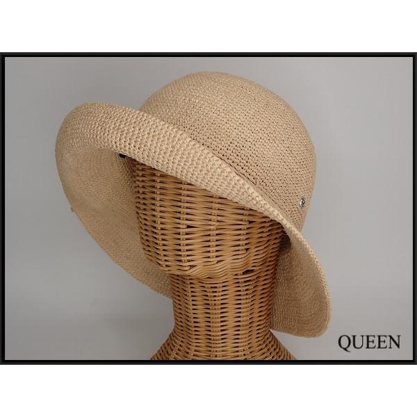 ヘレンカミンスキー　ラフィアハット ワイヤー入り　ナチュラル　収納袋あり ヘレンカミンスキー ラフィアハット ワイヤー入り ナチュラル