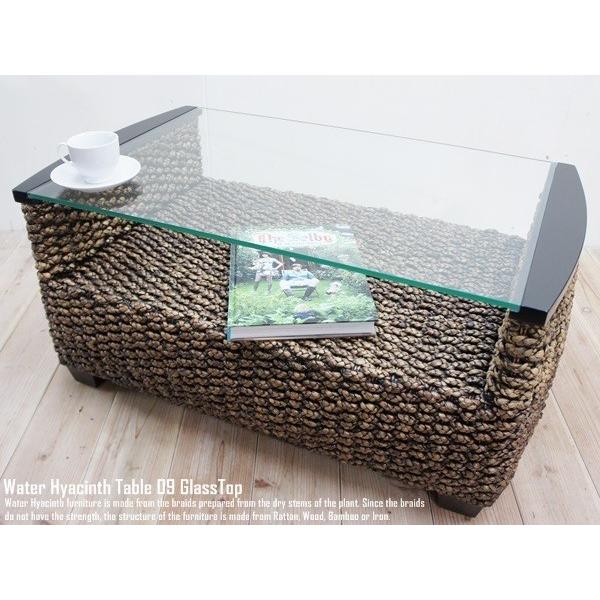 ウォーターヒヤシンス ガラステーブル 09【W85】 ディスプレイ部付