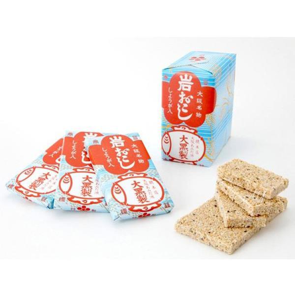 【商品概要】 岩おこし 10枚束 あみだ池大黒1805年の創業以来、作り続けてきた大阪名物の定番板おこしです。きりっとしたしょうがの辛さが黒砂糖のこくのある甘さをひきたてて、独特の硬さが持ち味。創業当時、運河工事で岩がごろごろ出てきたことか...