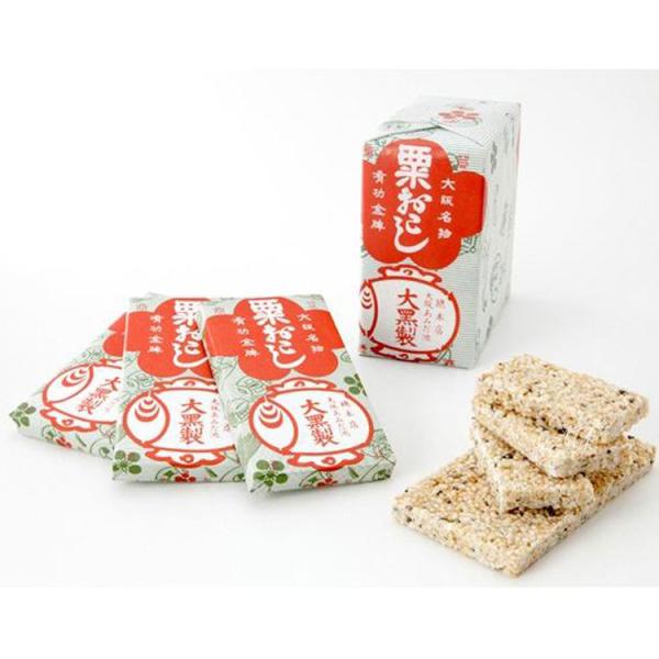 【商品概要】 粟おこし 10枚束 あみだ池大黒1805年の創業以来、作り続けてきた大阪名物の定番板おこしです。お米を粟粒状に炒り揃えてごまを合わせた、さっくり歯ごたえと香ばしさが特長。江戸時代、大阪がお米の集散地だったからこそ誕生した「お米...