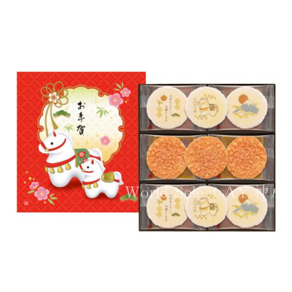 【商品概要】桂新堂　新春えびせんべい(18袋入)家族みんなで集まる帰省の手土産や、年末年始のご挨拶品としてお使いいただけるお品をご用意いたしました。海老の長いひげと赤い色、腰の曲がった姿は長寿の象徴。おせちにも入る縁起の良い食材でお世話にな...