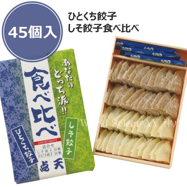 点天 ひとくち餃子・しそ餃子食べ比べ　大阪北新地 ひとくち餃子 45個入 ギフト 内祝 お土産 餃子