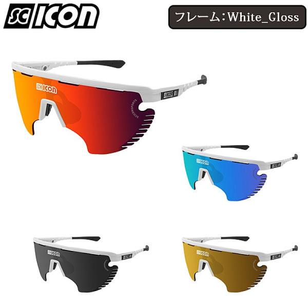 scicon シーコン　aerowing White Frame/Blue Lens Aerowing Lamon Sport Sunglasses