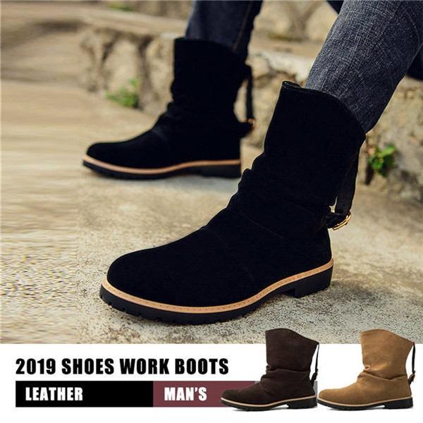 ワークブーツ メンズ Puレザー 新作 ブーツ ブラック スウェード ワークブーツ 黒 ストリート系 アメカジ系 ショートブーツ ロングブーツ エンジニアブーツ Kuto215 Qbic 通販 Yahoo ショッピング