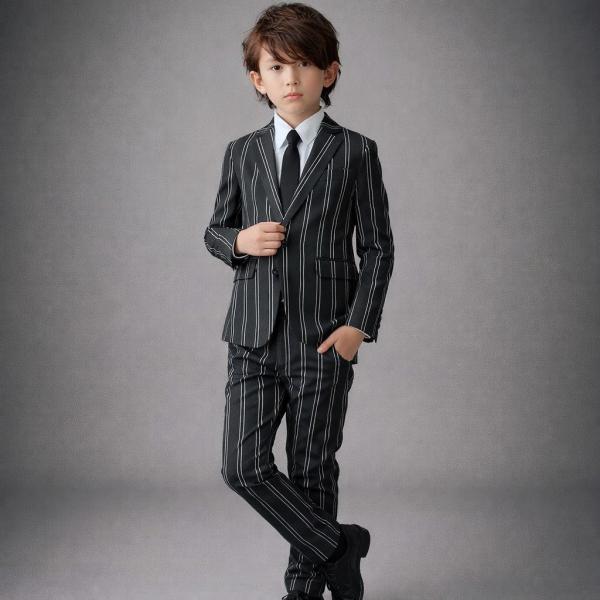 入学式 男の子 スーツ 子供服 キッズ フォーマル 入園式 男 110 ジェネレーター スーツ ストライプ