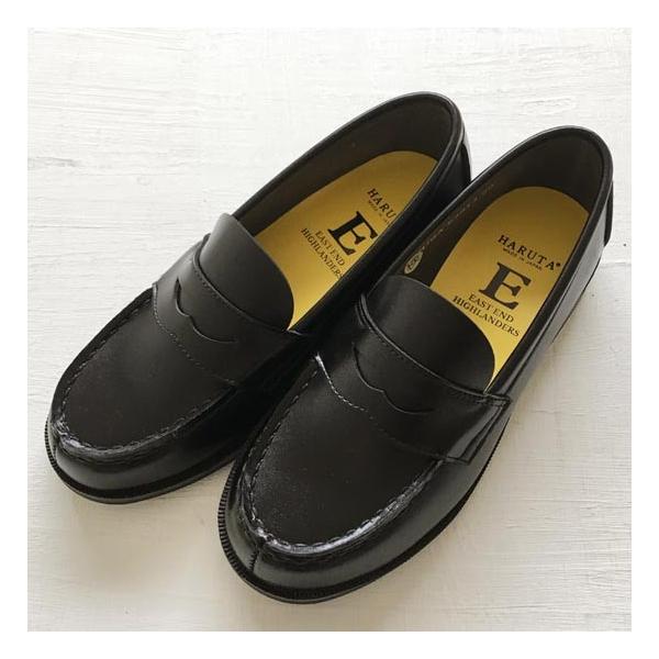 Haruta ハルタ East End Highlanders ペニーローファー Kidsフォーマルシューズ 男の子 女の子 クロ 超安い 16cm 22cm入学式