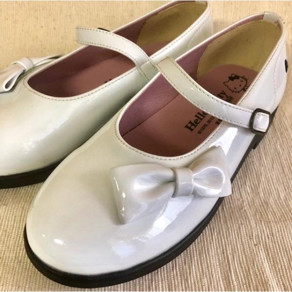 日本製 30 Off Hello Kittyハローキティキッズフォーマルシューズ ホワイト 15cm 22cm 女の子 子供靴 フォーマルシューズ