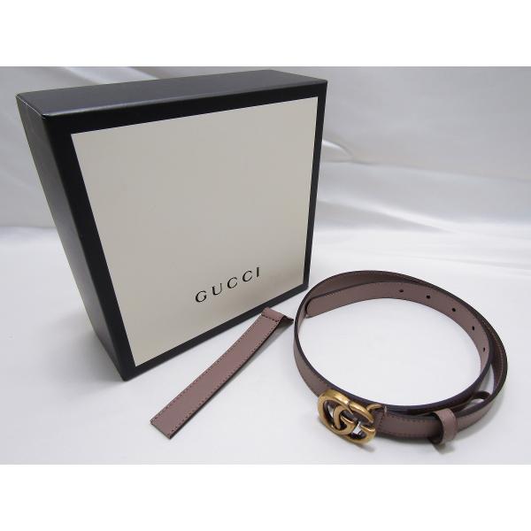 美品 ✨ Gucci グッチ レザー ダブルG ベルト 極美品 グッチ ダブルG ベルト レディース レザー 409417 カット