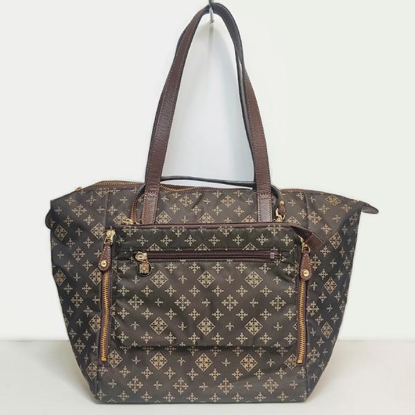 美品 russet ラシット ショルダートートバッグ ナイロン ダーク