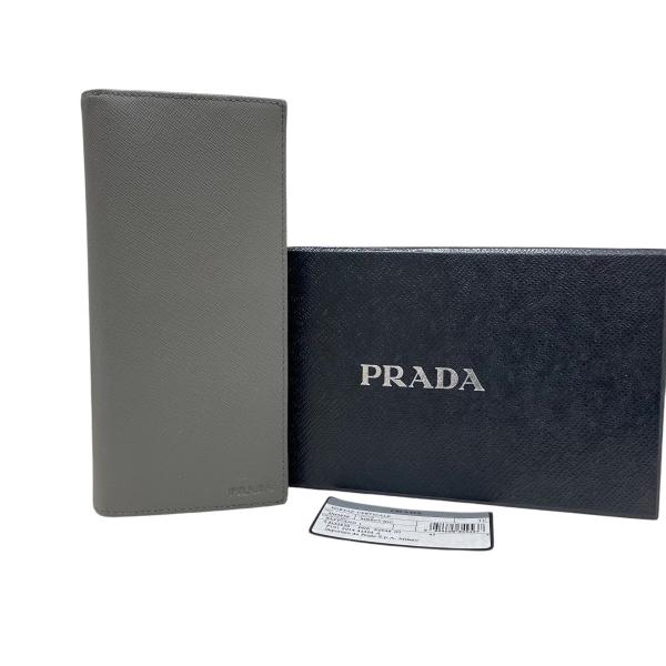 状態良好 PRADA プラダ 二つ折り長財布 2M0836 サフィアーノレザー