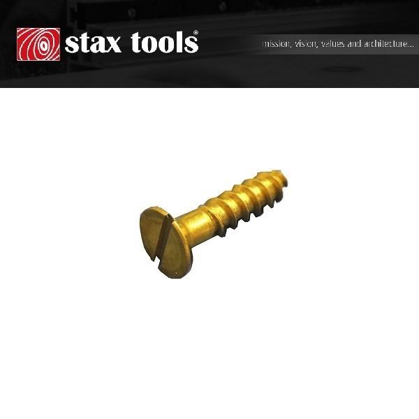 stax tools 真鍮マイナス木ネジ 皿頭タイプ / 2.5mm×16mm (10本セット) DIY 木工 おしゃれ アンティーク 木ネジ 木工