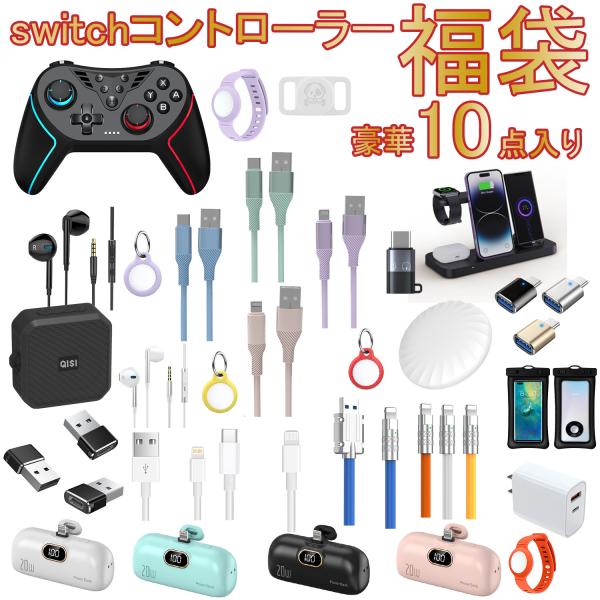 switchコントローラー福袋 豪華10点 ゲーム コントローラー switchコントローラー福袋 豪華10点 ゲーム コントローラー