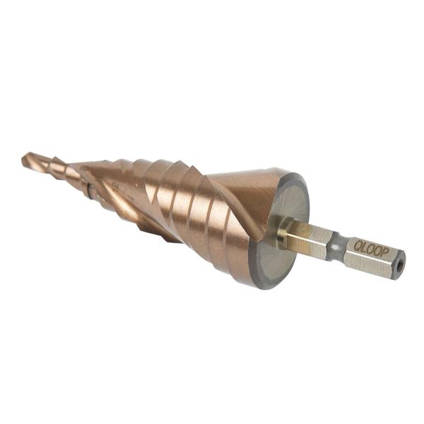 ステンレス用 ステップドリル M35 チタンコーティング コバルトハイス 4mm-26mm 12段