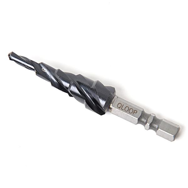 ブラックチタン 3刃 ステップドリル AlTiN 窒化チタンアルミコーティング コバルトハイス HSS-CO【材質】：コバルトハイス鋼 HSS-CO（AlTiN 窒化チタンアルミコーティング）【特徴】：アルミ二ウムの含有量を増やし3300H...