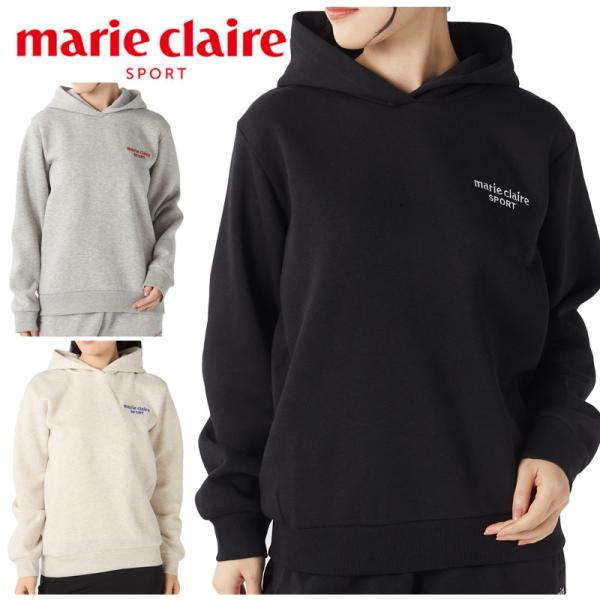 マリクレールスポーツ レディース 裏起毛 被りスウェットパーカー 445717 MARIE CLAIRE SPORT トップス スウェット パーカー フード 女性