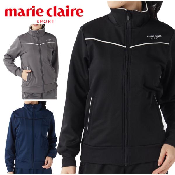 マリクレールスポーツ レディース 裏起毛 ジャージブルゾン 445720 MARIE CLAIRE SPORT トップス ジャージ ブルゾン 上着 女性