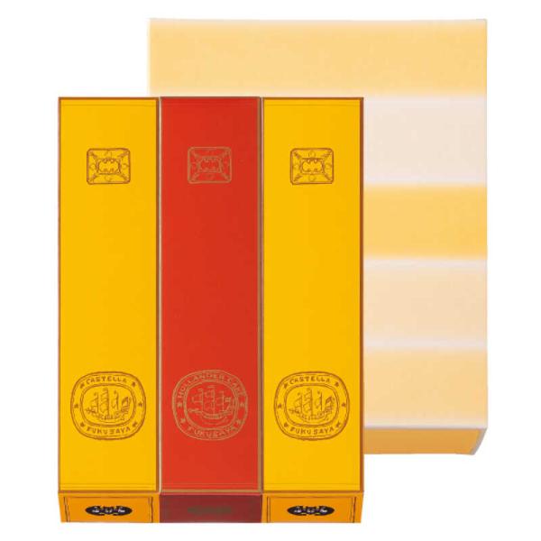 寛永元年(1624年)の創業から伝統の古法を守り丹精込めて焼きあげるカステラはまごころ伝わる伝統の味わいです。 手作りならではの変わらぬおいしさをお届けします。カステラ0.6号(360g)×2 オランダケーキ0.6号(350g)×1箱サイズ...