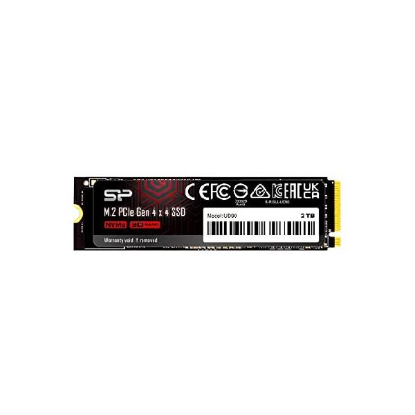 シリコンパワー 2TB UD90 NVMe 4.0 Gen4 PCIe M.2 SSD R/W 最大5,000