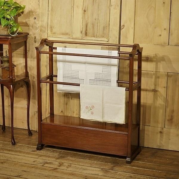 英国アンティーク家具 タオルハンガー リネンスタンド ショップ