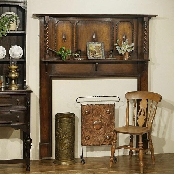英国イギリスアンティーク家具 マントルピース ファイヤーサラウンド 