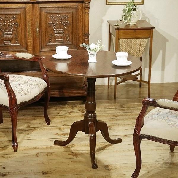 イギリスヴィンテージ家具 ヴィクトリアンホールテーブル 猫脚 木製サイドテーブル イギリスヴィンテージ家具 ヴィクトリアンホールテーブル 猫脚