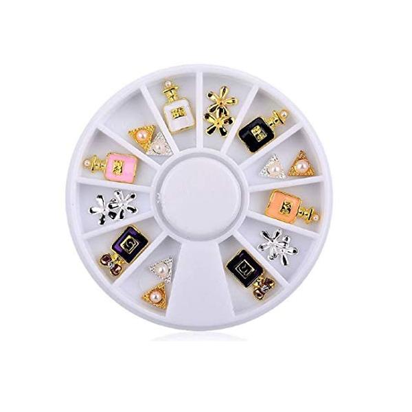 ネイルパーツ ネイルジュエリー 香水 パフュームボトル ミックス ネイルアート デザイン 3d デコ パーツ 材料 Qt 014 タイプ Agilescoladenegocios Com Br