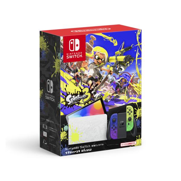 他サイト： 「新品 未使用」任天堂 Nintendo Switch (有機ELモデル) スプラトゥーン3 エディション [JAN:4902370549706][ゲーム機]の商品画像