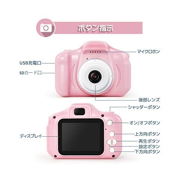 新作販売 Hyleton 子供用 デジタルカメラ ピンクトイカメラ キッズプレゼント 2 0インチ 500万画素 多機能 幼年時代の思い出を記録する 子供カメラ