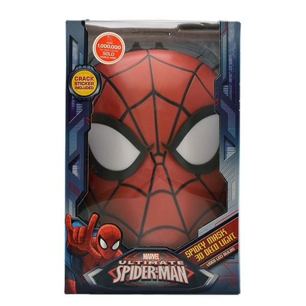 マーベル スパイダーマン マスク 3Dデコライト 壁ライト : クアトロ