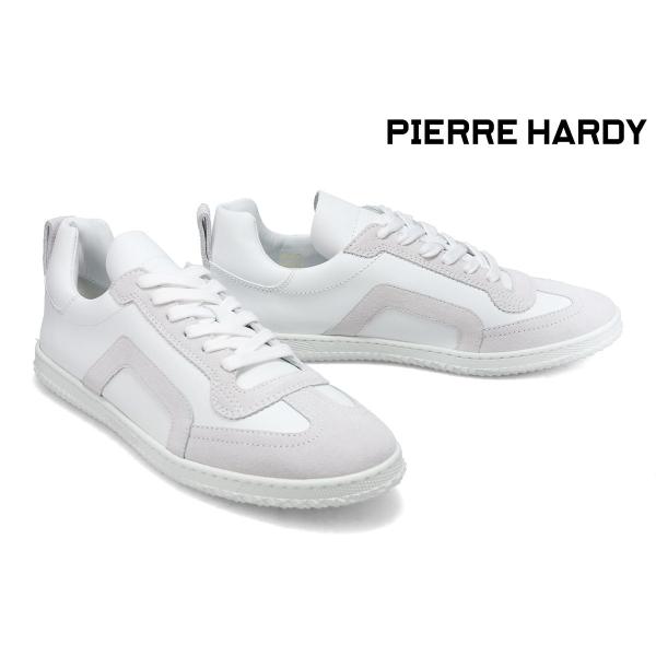 【新品】 ピエールアルディ ホワイト 23.5 PIERRE HARDY ピエール アルディ メンズ スニーカー スタート ホワイト