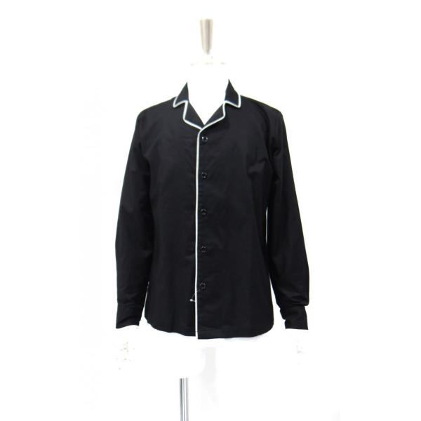 ボウリングシャツ シャツ 長袖 メンズ 綿 コットン 100 黒 白ライン 黒シャツ メンズシャツ サイズ S 38cm M 40cm Buyee Buyee 일본 통신 판매 상품 옥션의 대리 입찰 대리 구매 서비스