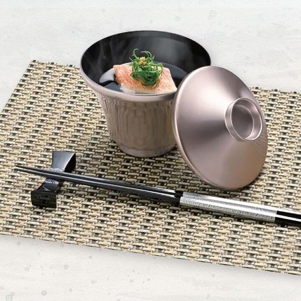 漆器椀 3.5寸高富士椀 銀透き 内黒【日本製 漆器 和食 小吸椀 吸物椀